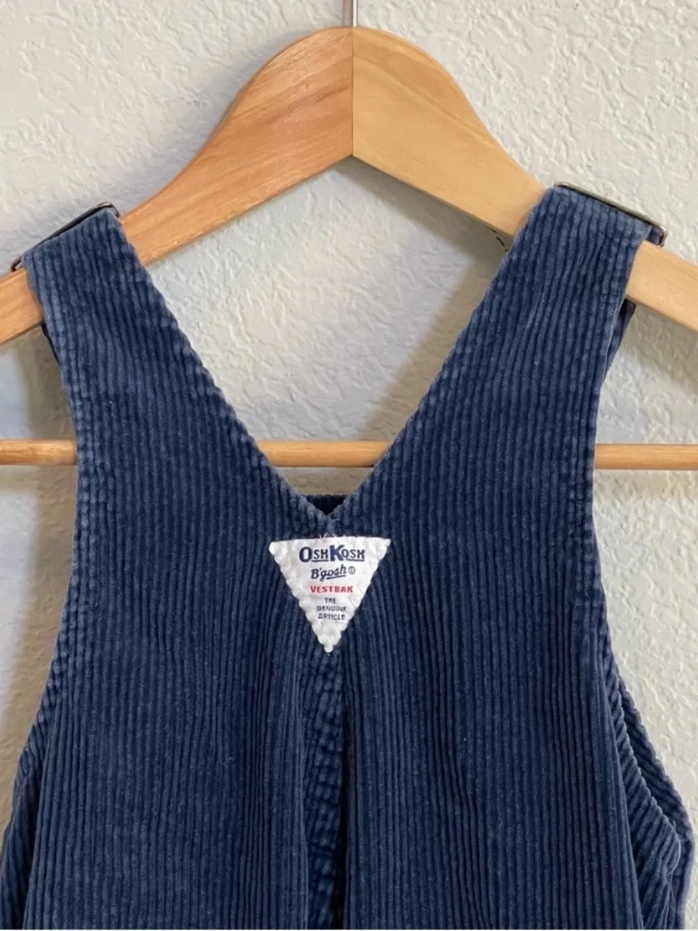 Vintage OshKosh B’gosh Blue Corduroy Overalls 4T